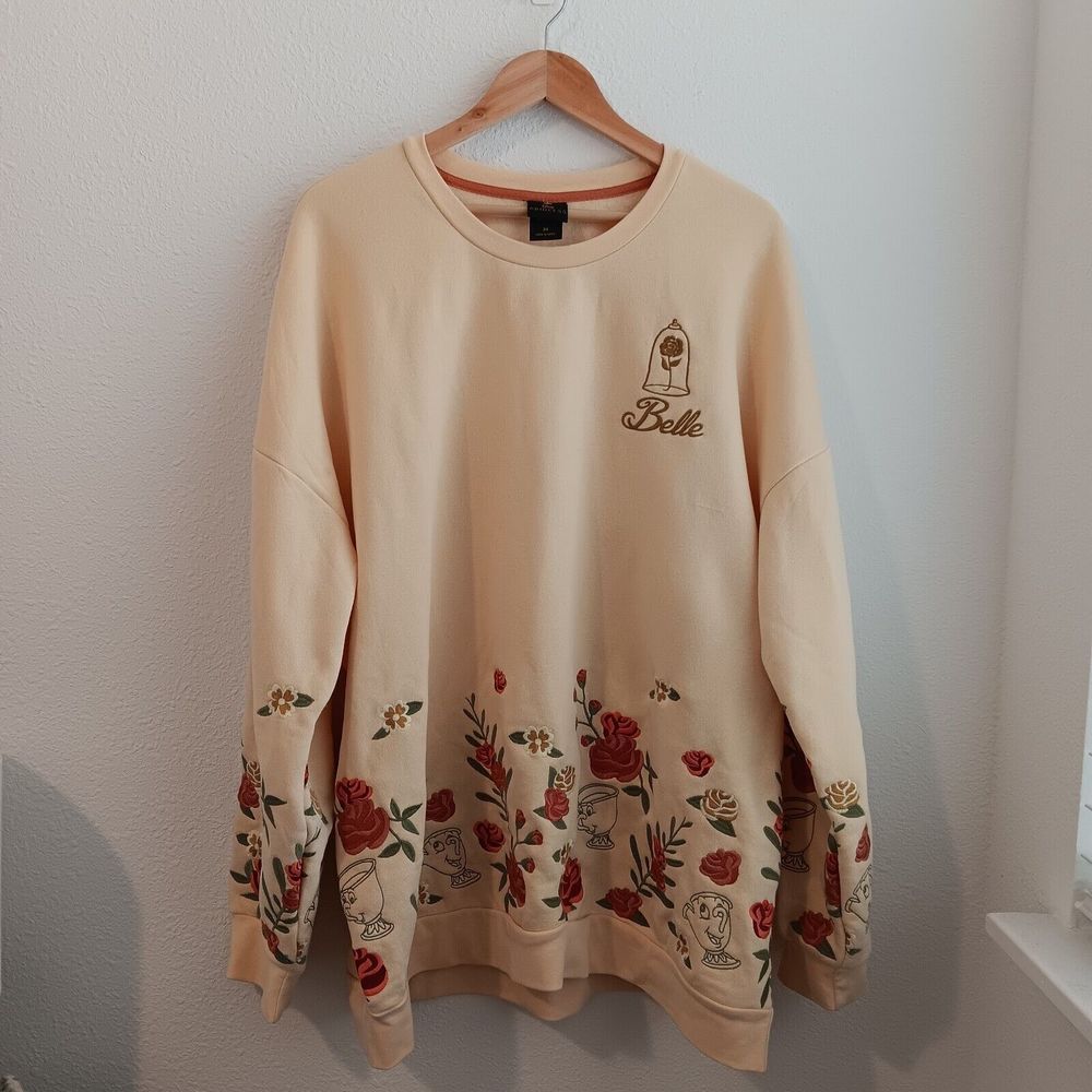 Disney Sweater Women Plus Size 3XL Yellow Princess (Detail)